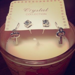 NWT silver tone earrings